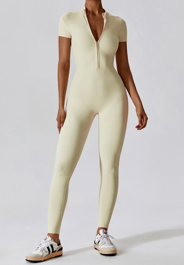 Women's Sportswear Gym Jumpsuit Apricot Jumpsuit