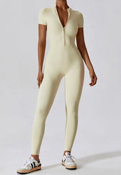 Women's Sportswear Gym Jumpsuit Apricot Jumpsuit