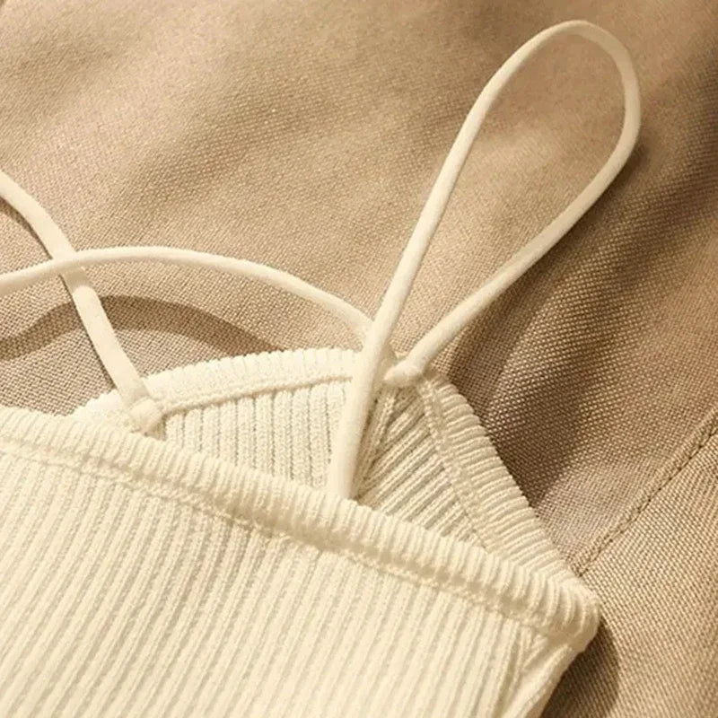 ALENA- Short Knit Top Tank Top
