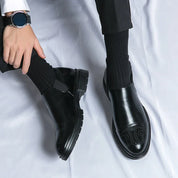 Henry™ - Stylish Vegan Leather Shoes Black