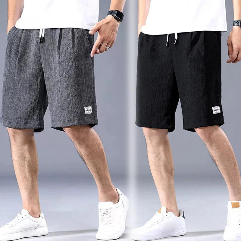 Men's Breathable Ice-Silk Sports Shorts – Summer Men Pants