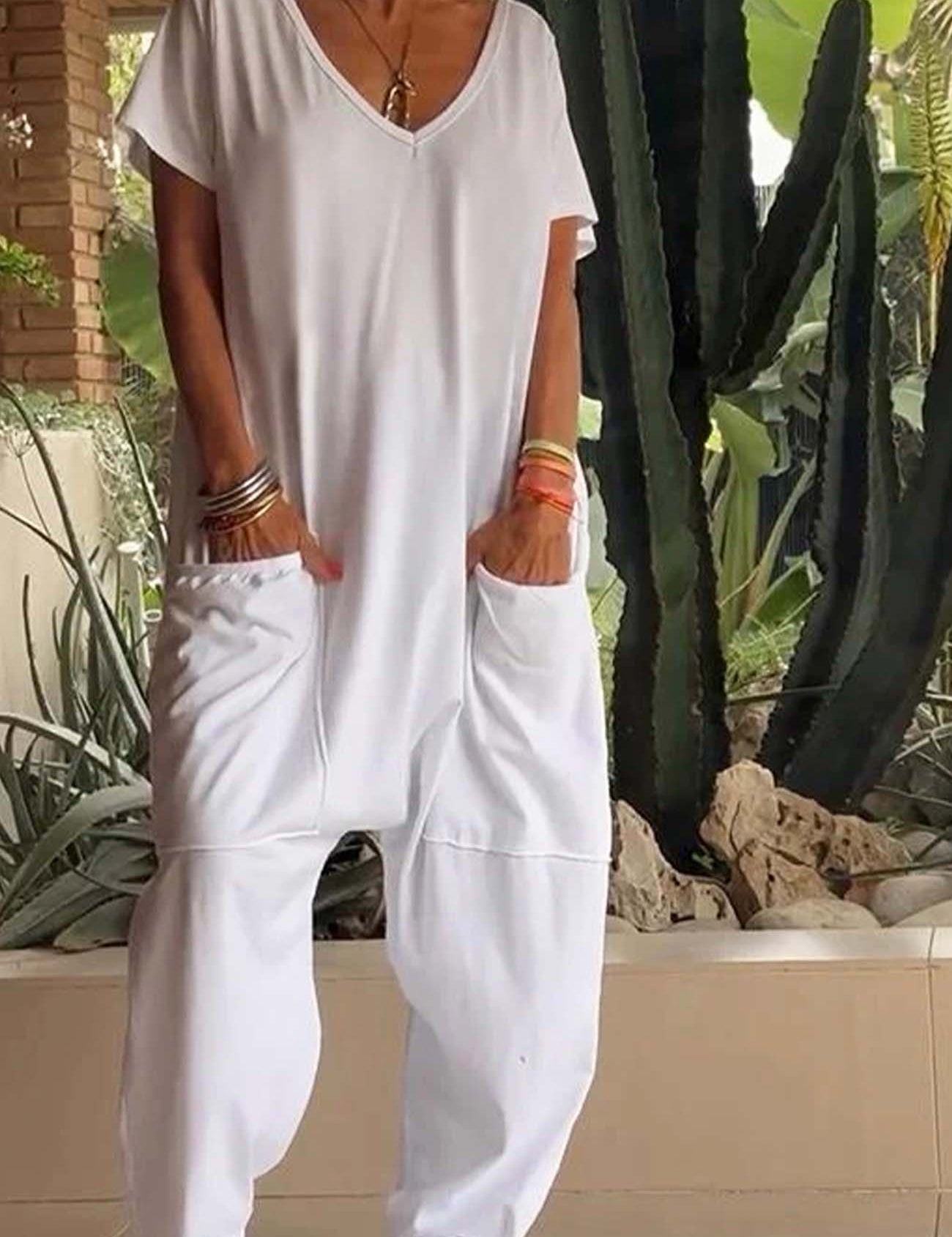 Velmora | Effortless Chic Jumpsuit Snow White