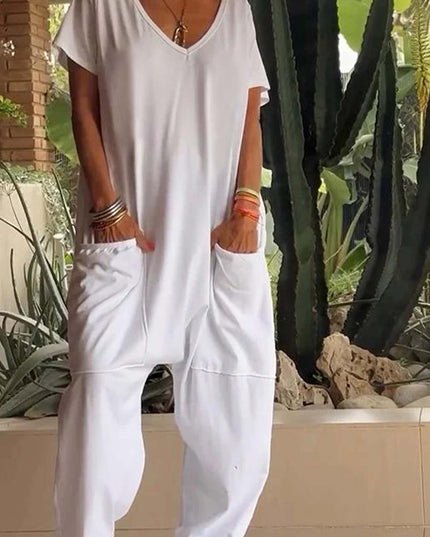 Velmora | Effortless Chic Jumpsuit Snow White