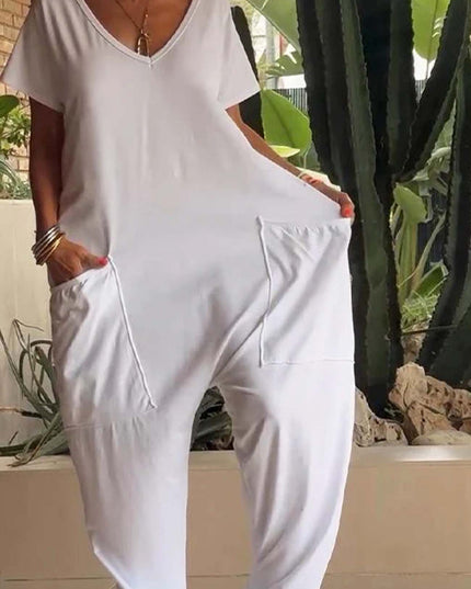 Velmora | Effortless Chic Jumpsuit Snow White M (10-12)
