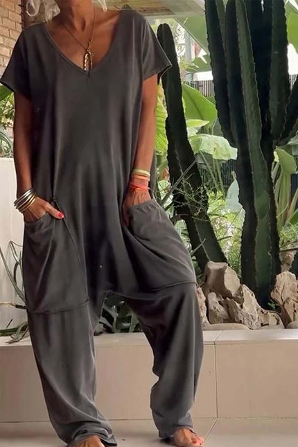 Velmora | Effortless Chic Jumpsuit Stone Grey (Almost sold out)