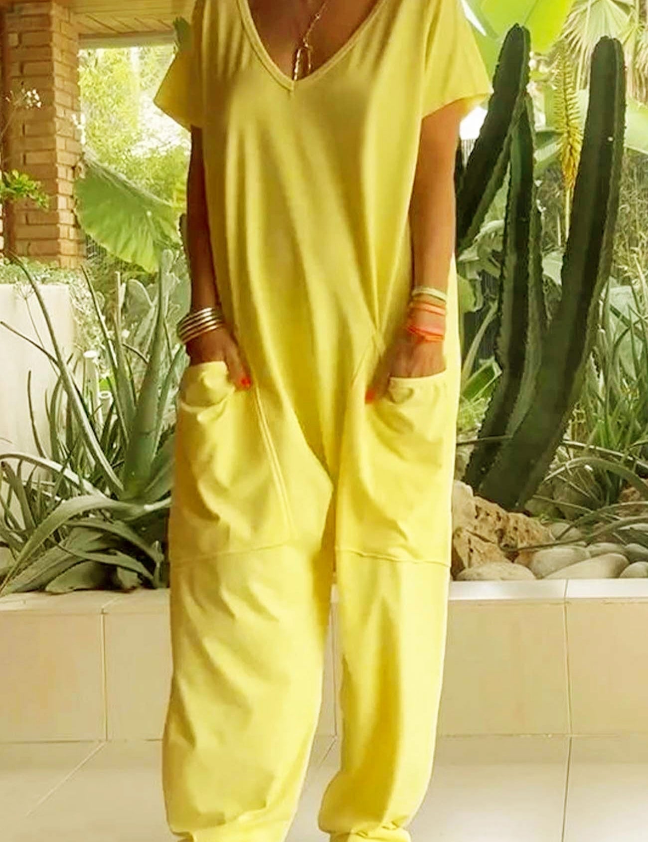 Velmora | Effortless Chic Jumpsuit Sunflower Yellow (Almost sold out)