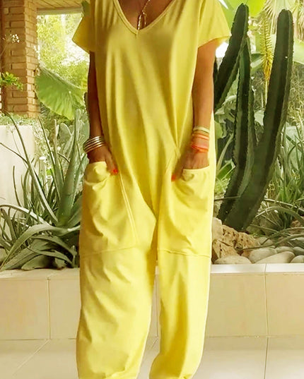 Velmora | Effortless Chic Jumpsuit Sunflower Yellow (Almost sold out)