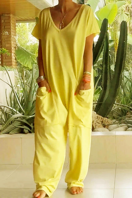 Velmora | Effortless Chic Jumpsuit Sunflower Yellow (Almost sold out)