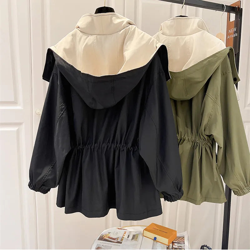 Women's Windproof Trench Jacket Jacket