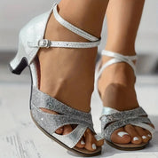 Women’s Glitter Peep Toe Sandals Sandals