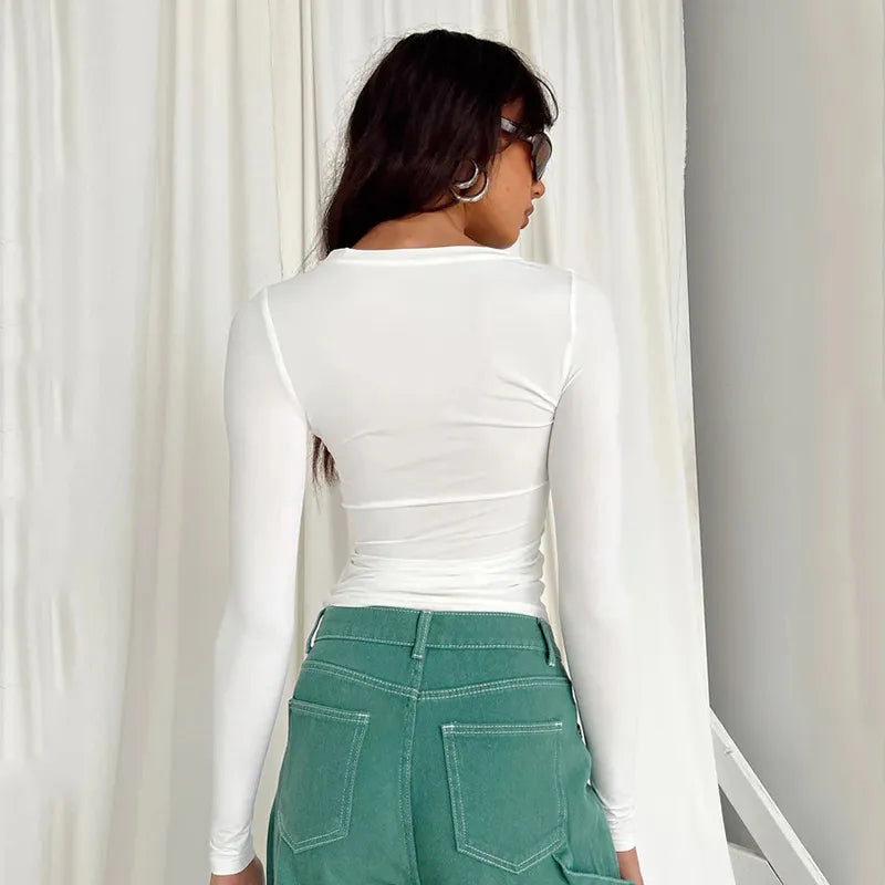 Lyra | Sleek Slim-Fit Casual Tee - OKOHOKO™ FASHION