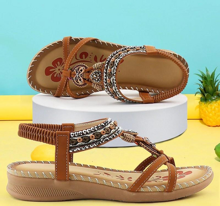 Lily™ Orthopedic Comfort+ Sandals Mahogany Brown Sandals