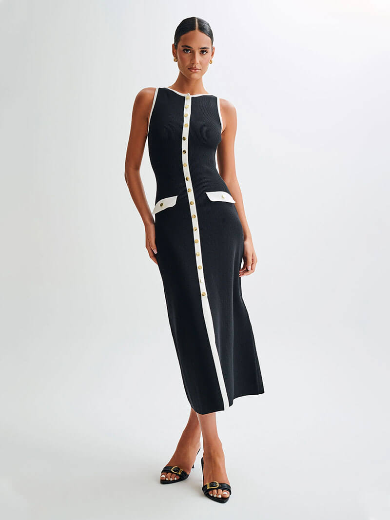 Ximena | Sleeveless Maxi Dress Black Dresses
