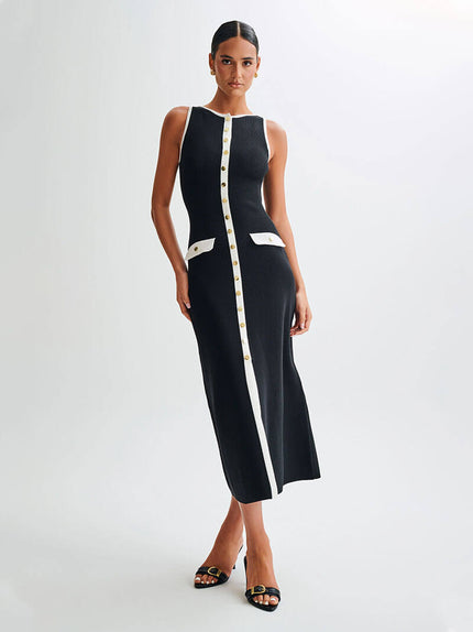 Ximena | Sleeveless Maxi Dress Black Dresses