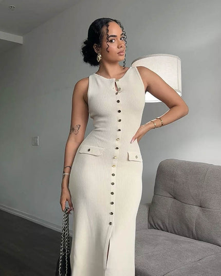 Ximena | Sleeveless Maxi Dress Dresses