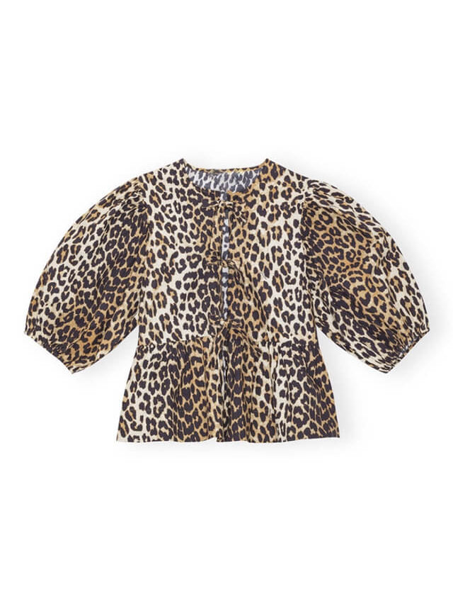 Skylar | Puff Sleeve Blouse leopard Shirts & Tops