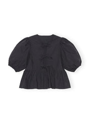 Skylar | Puff Sleeve Blouse Black Shirts & Tops