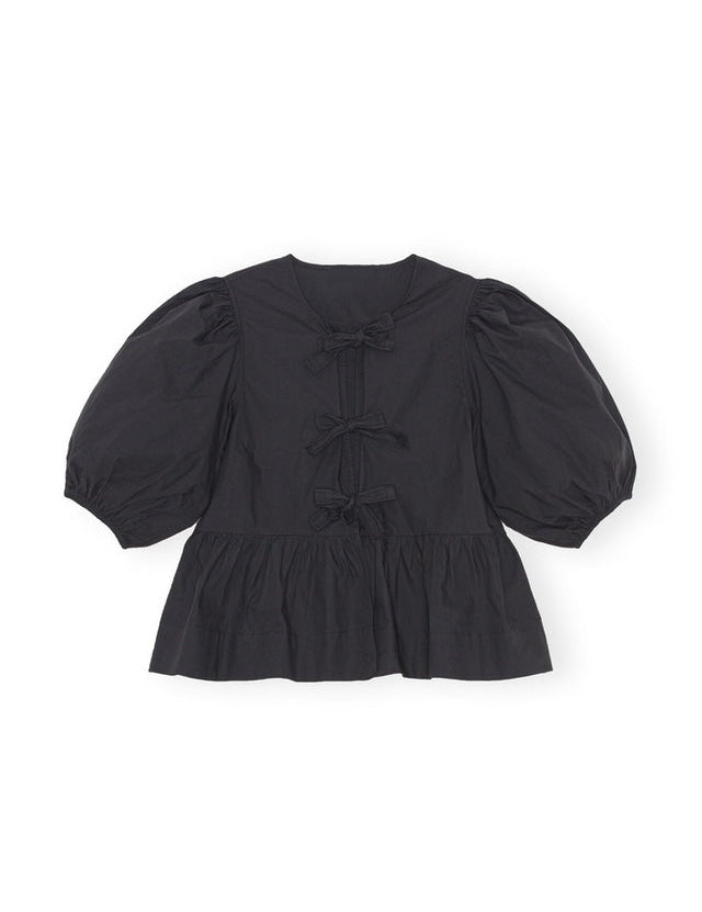 Skylar | Puff Sleeve Blouse Black Shirts & Tops