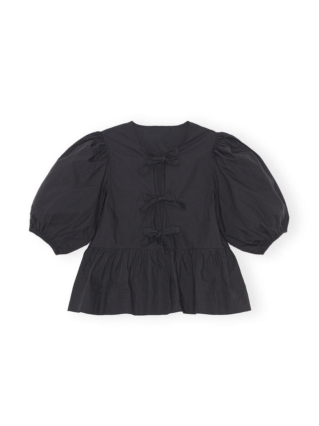 Skylar | Puff Sleeve Blouse Black Shirts & Tops