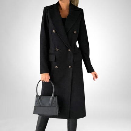 Sofia Women's Flattering Everyday Coat Black Coats & Jackets