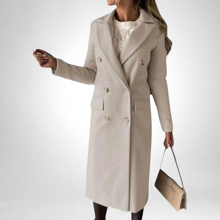 Sofia Women's Flattering Everyday Coat Beige Coats & Jackets