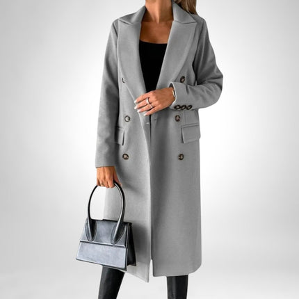 Sofia Women's Flattering Everyday Coat Grey Coats & Jackets
