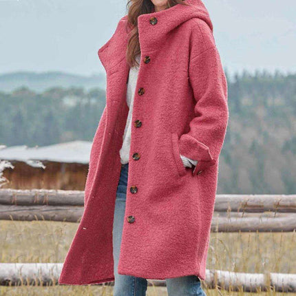 Charlotte - Women's Elegant Fall Coat Pink Coats