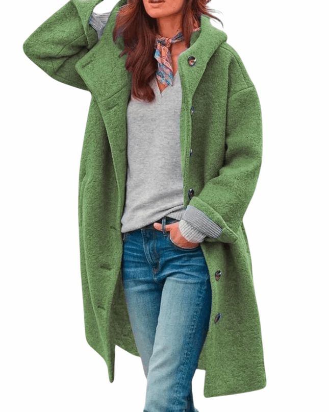 Charlotte - Women's Elegant Fall Coat Green Coats