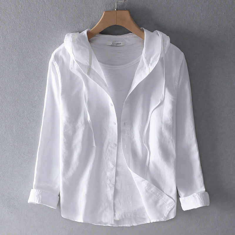 Elowen | Breathable linen shirt White Shirt