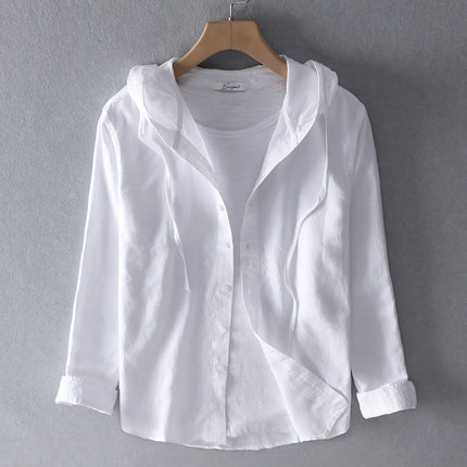 Elowen | Breathable linen shirt White Shirt