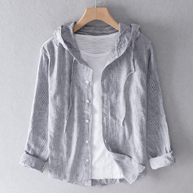 Elowen | Breathable linen shirt Grey Shirt
