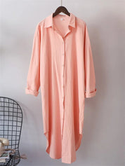 Halena | Long-sleeved shirt Pink Shirt