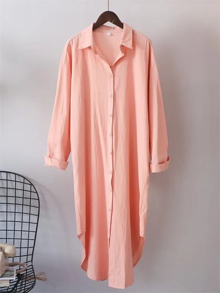 Halena | Long-sleeved shirt Pink Shirt