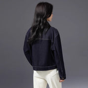 Vintage Polo Collar Denim Jacket Denim Jacket