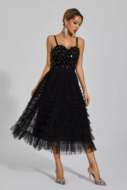 April™ | Black Sequins Slip Dress S Dresses