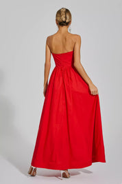 Mariah™ | Red Rose Flower Off Shoulder Dress Dresses