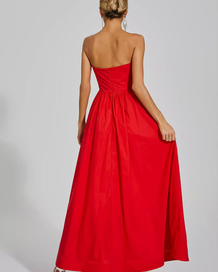 Mariah™ | Red Rose Flower Off Shoulder Dress Dresses
