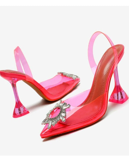 Comfortable Party Heeled Sandals Red Shoes