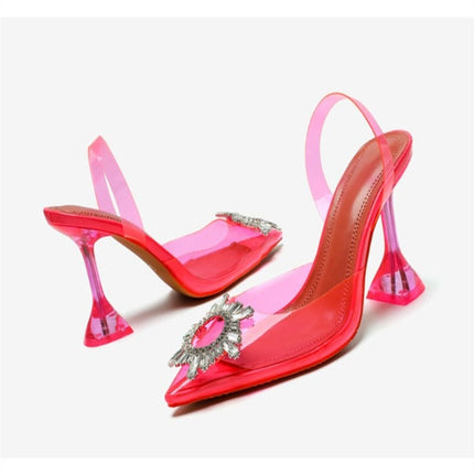Comfortable Party Heeled Sandals Red Shoes