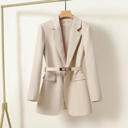 Sophia Tailored Women's Blazer Beige Blazer