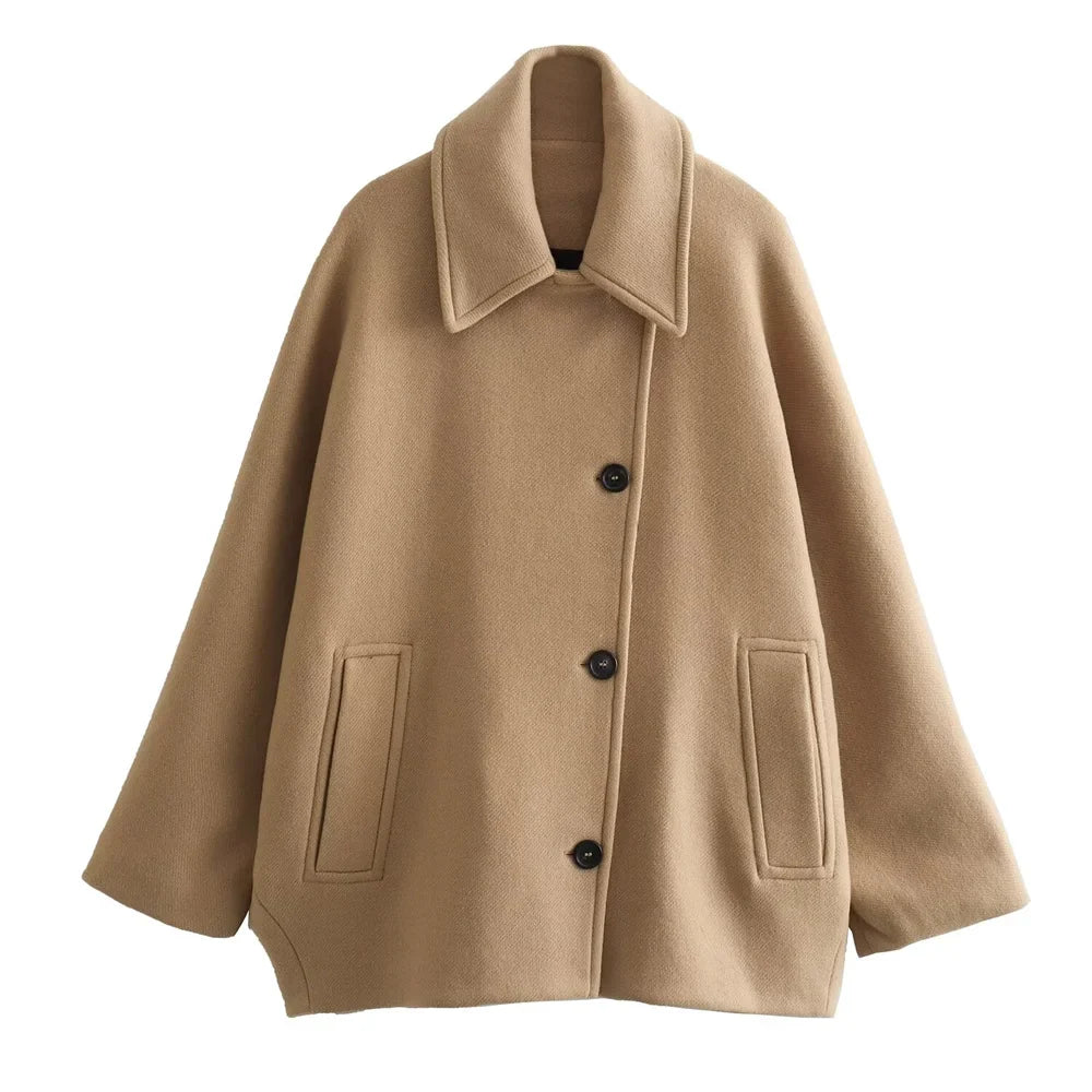 City Chic Cropped Coat Coat
