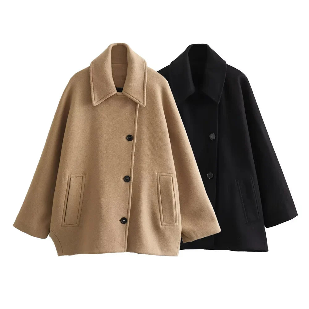 City Chic Cropped Coat Coat