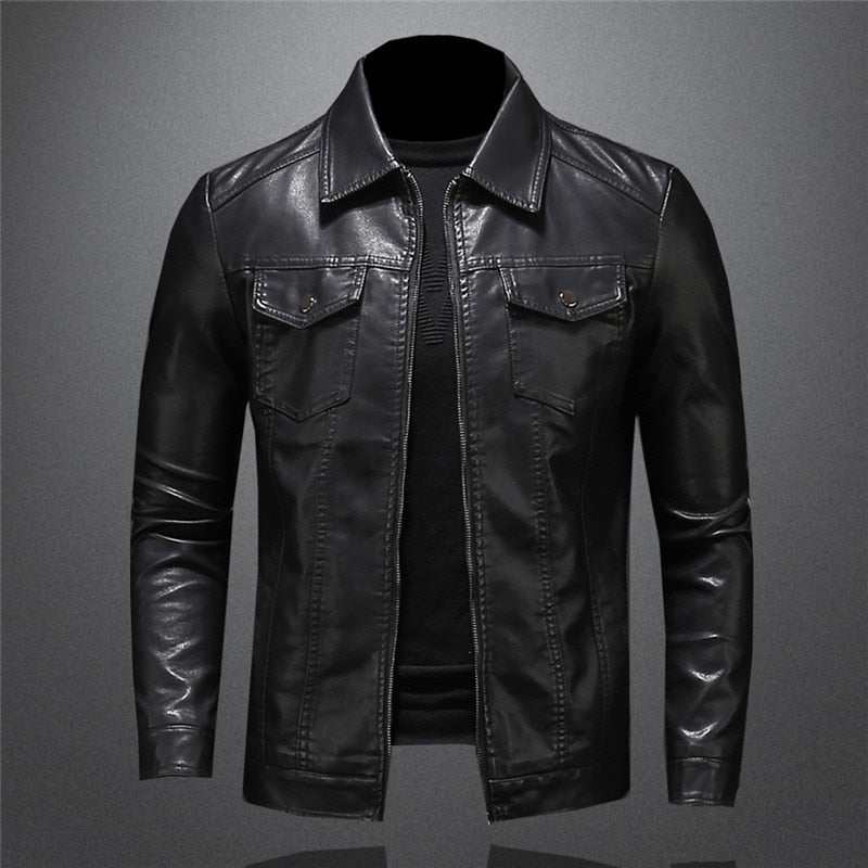 Giani | Leather Jacket Men Jacket