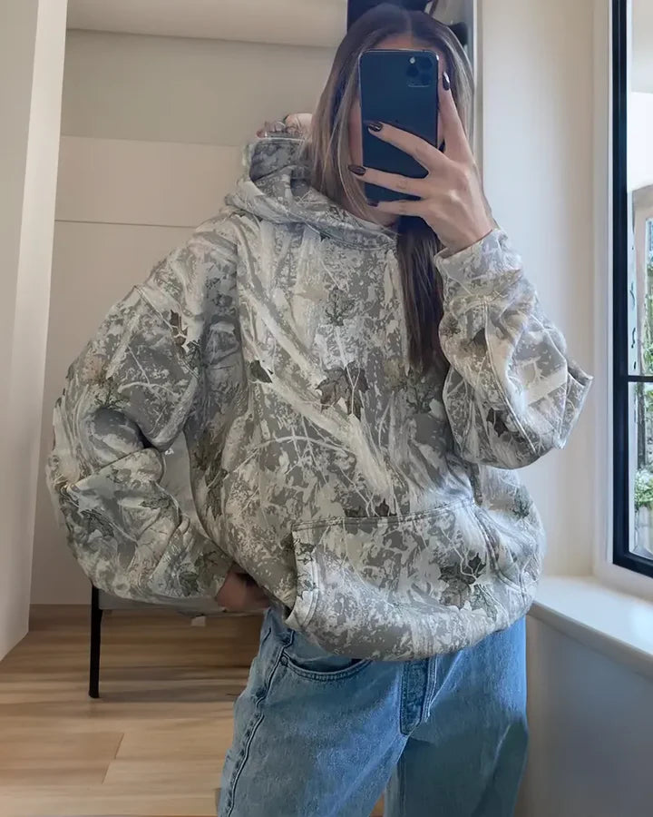 Unisex Oversized Camo Hoodie - OKOHOKO   # #