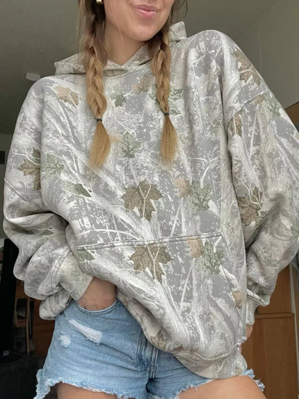 Unisex Oversized Camo Hoodie - OKOHOKO   # #
