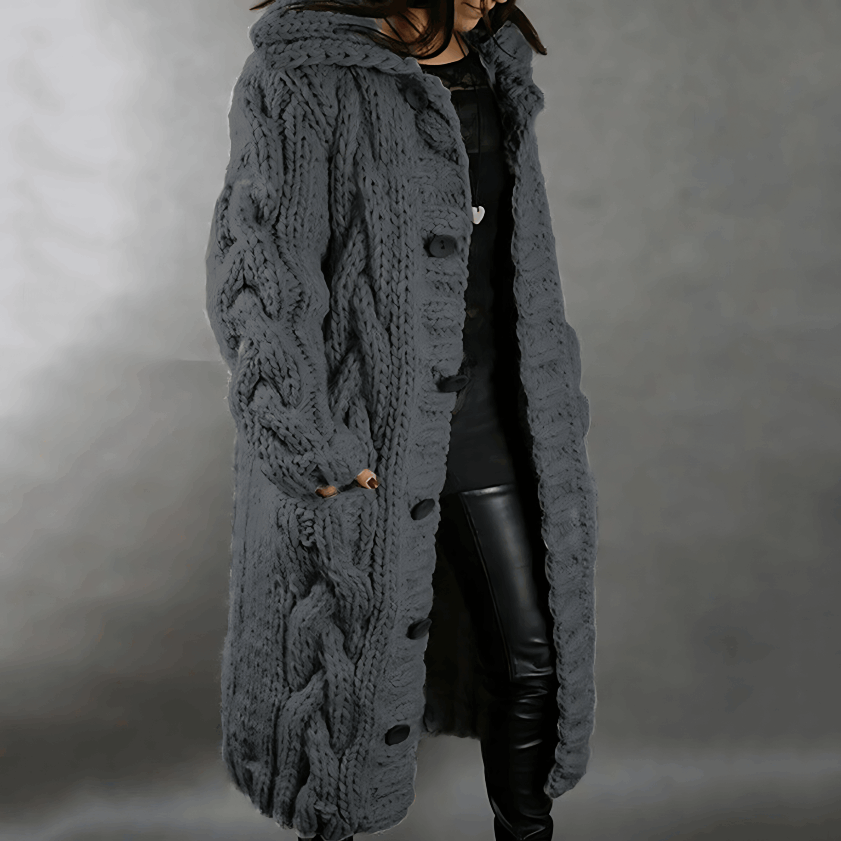 Plus Size Long Cardigan for Maximum Comfort and Warmth Grey Cardigans