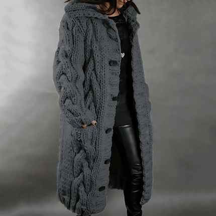 Plus Size Long Cardigan for Maximum Comfort and Warmth Grey Cardigans