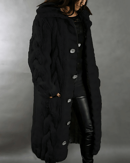 Plus Size Long Cardigan for Maximum Comfort and Warmth Black Cardigans
