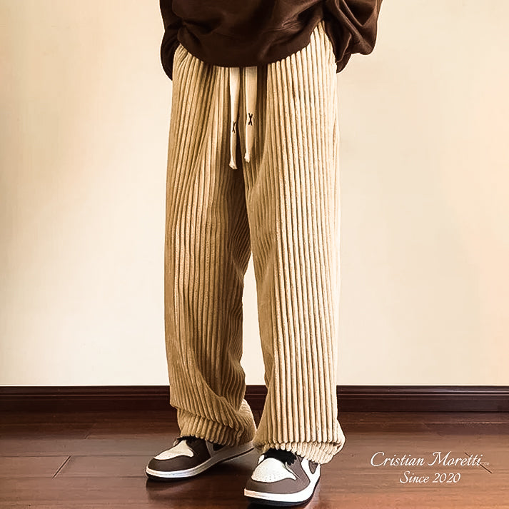 The Corduroy Sweatpants Beige Trousers