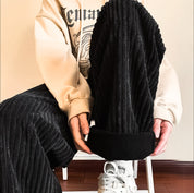 The Corduroy Sweatpants Black Trousers